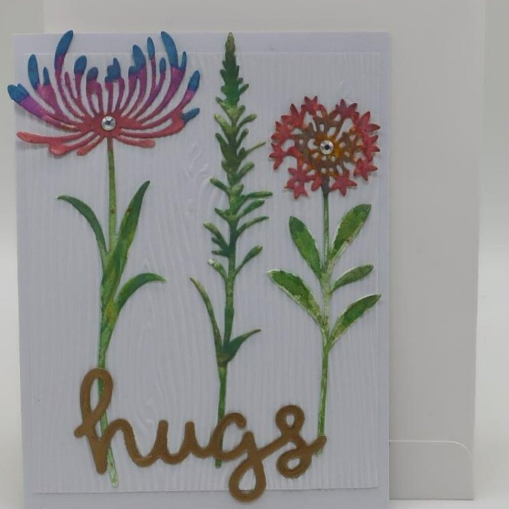 'Hugs' Greeting Card (Handmade)